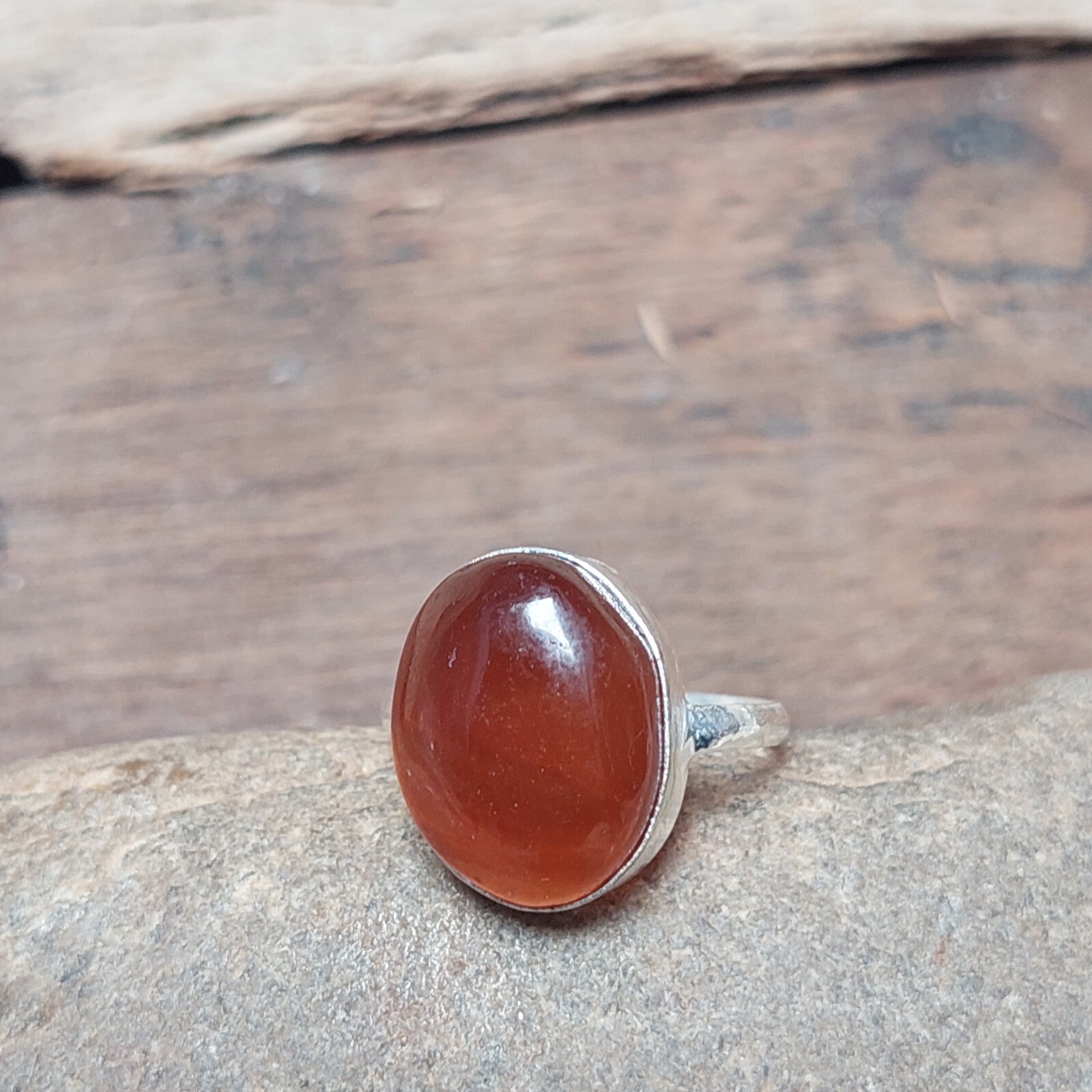 Silver Solid Oval Red Carnelian Ring,925 Sterling Silver Ring,Engagement Ring