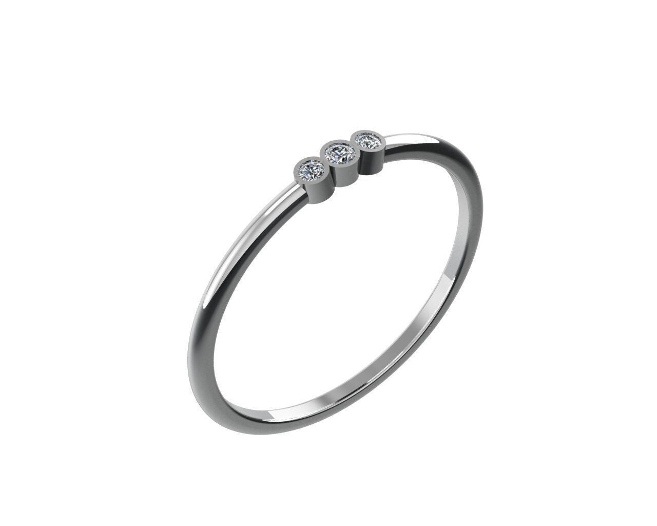 925 Sterling Silver Round Moissanite Wedding Band Engagement Women Ring US5-15