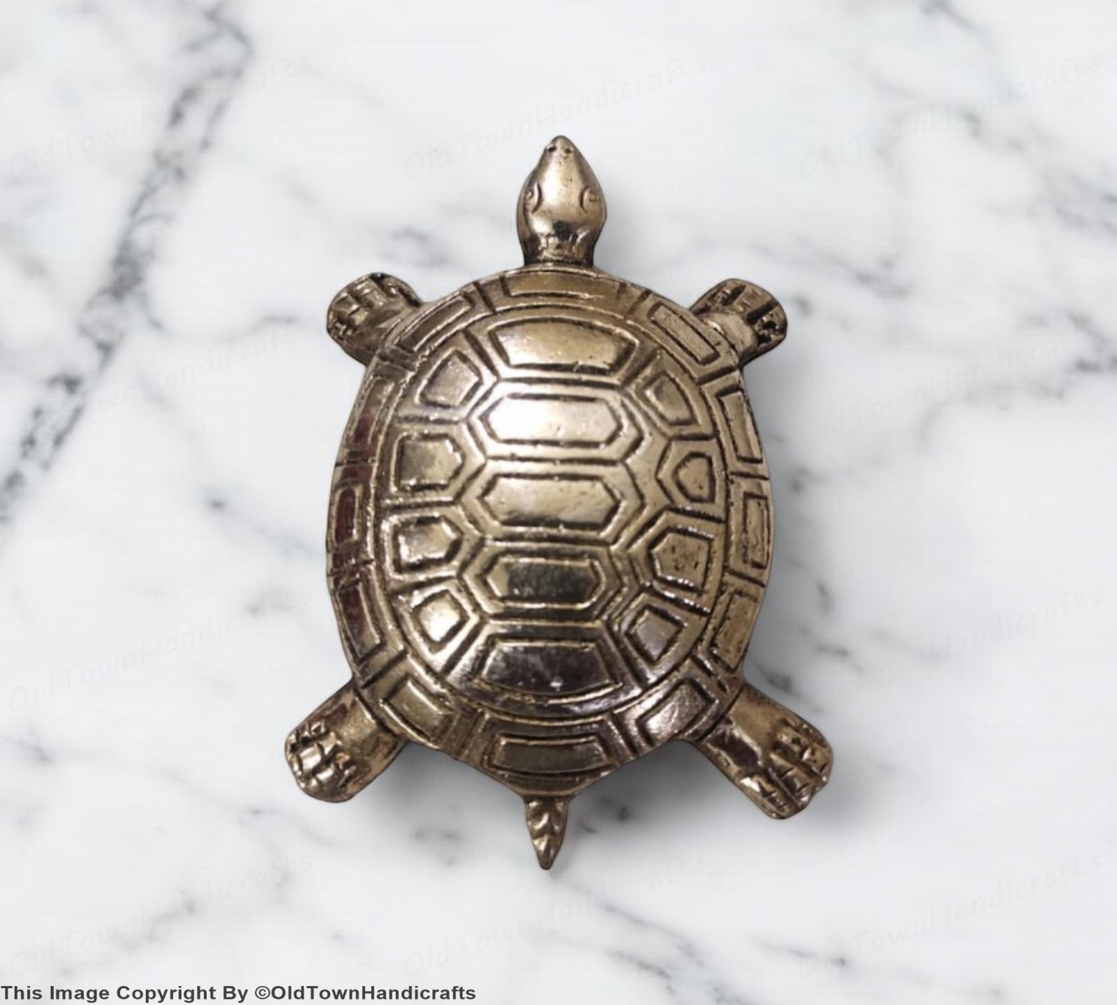 Brass Tortoise Good Luck Vastu Showpiece Handcrafted Decor Gift for Success