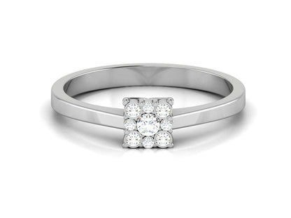 Natural Silver Moissanite Cluster Wedding Ring Promise Ring For Women US5~15