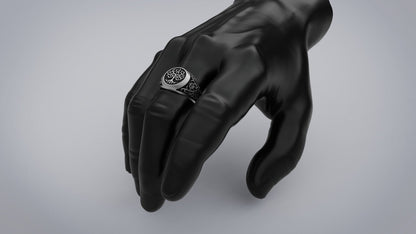 Tree of Life 925 Sterling Silver Turkish Handmade Statement Ring Men Size 7-15