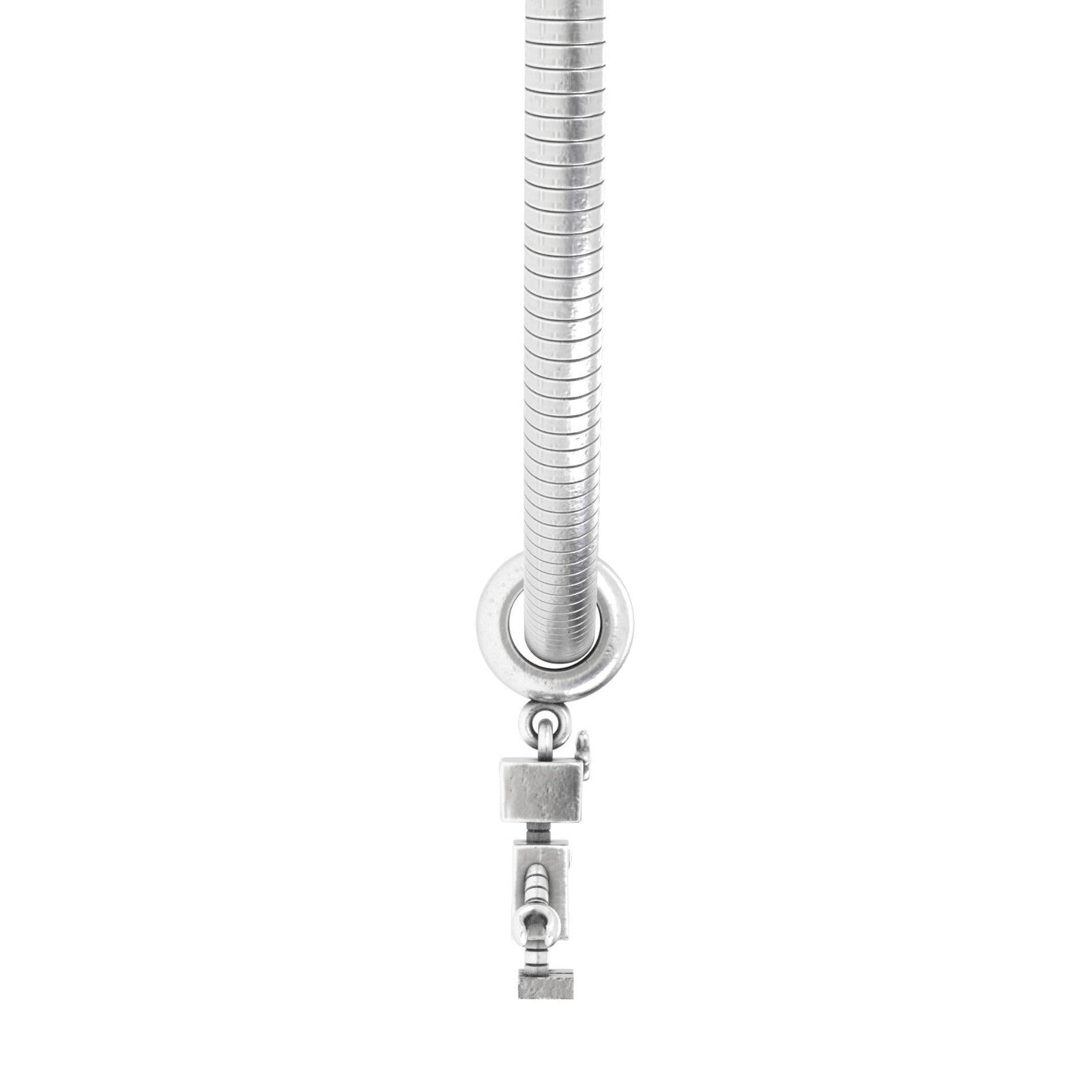 925 Sterling Silver Robot Pendant Necklace Robot Charm Handmade Jewelry Women