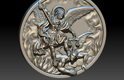 St Michael Archangel Pendant 925 Sterling Silver Necklace Gift Women