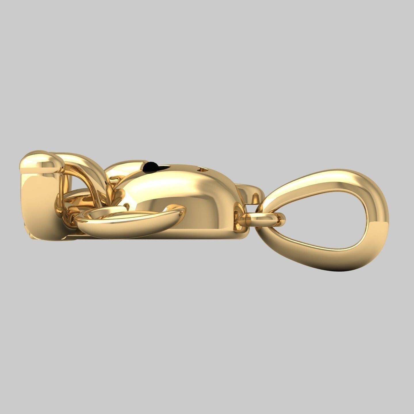 Brass Baby Elephant Pendant Baby Jewelry Gift Animal Charm Elephant Necklace