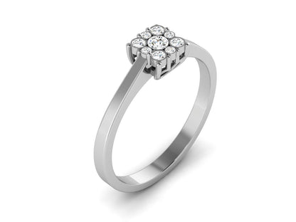 Natural Silver Moissanite Cluster Wedding Ring Promise Ring For Women US5~15
