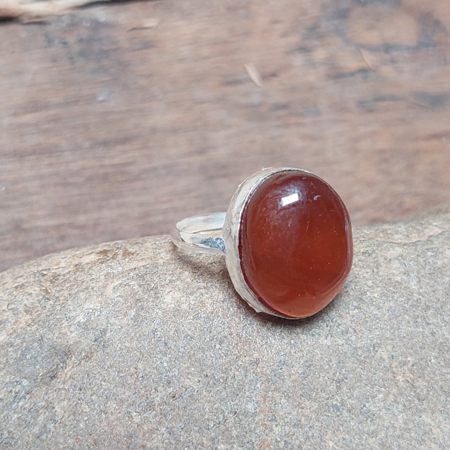 Silver Solid Oval Red Carnelian Ring,925 Sterling Silver Ring,Engagement Ring