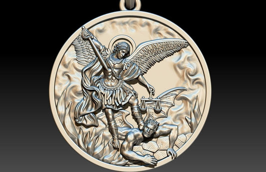 St Michael Archangel Pendant 925 Sterling Silver Necklace Gift Women