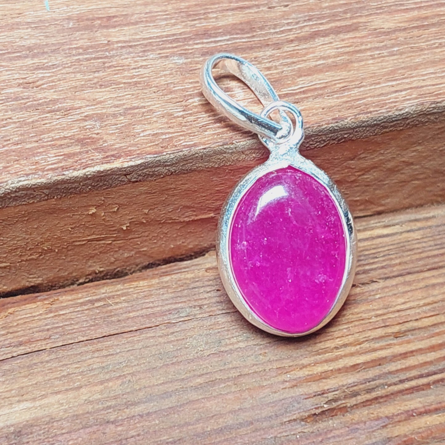 925 Sterling Silver Ovel Natural Pink Agate Pendant Necklace,Gift For Mom