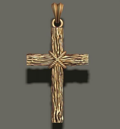 Classic Cross Pendant Brass Religious Jewelry Gift for Men Women Cross Necklace