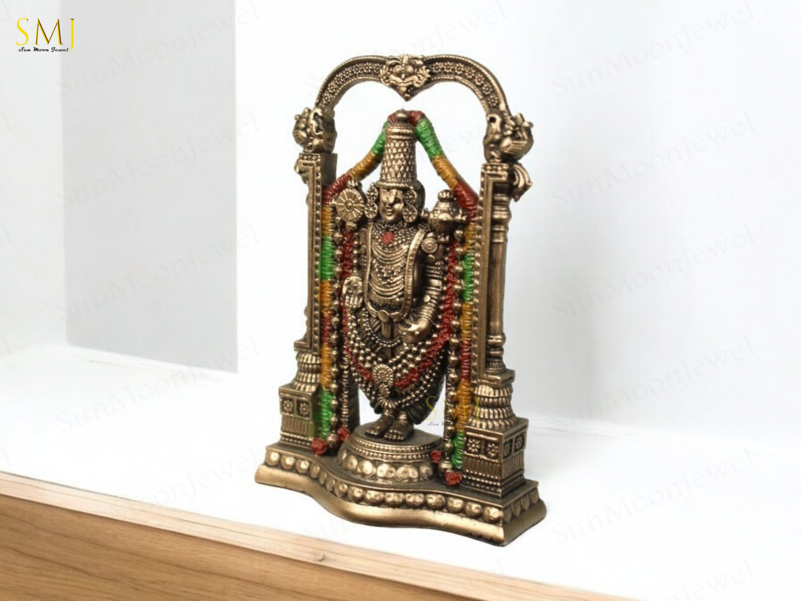 Tirupati Balaji Statue Premium Bronze Lord Venkateswara Idol Wall Hanging Gift