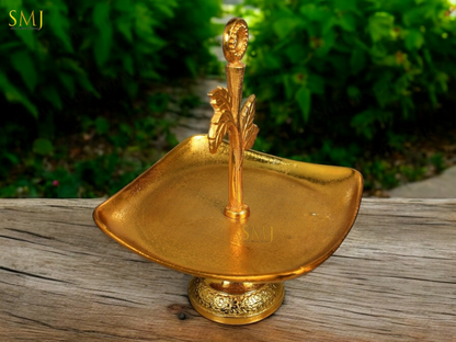 Golden Plated Aluminium Serving Tray Brass Gold Platter Serving Tray Decor Home
