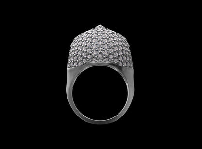 Men Skull Ring 925 Silver Moissanite Skull Ring Handmade Biker Jewelry US7~15