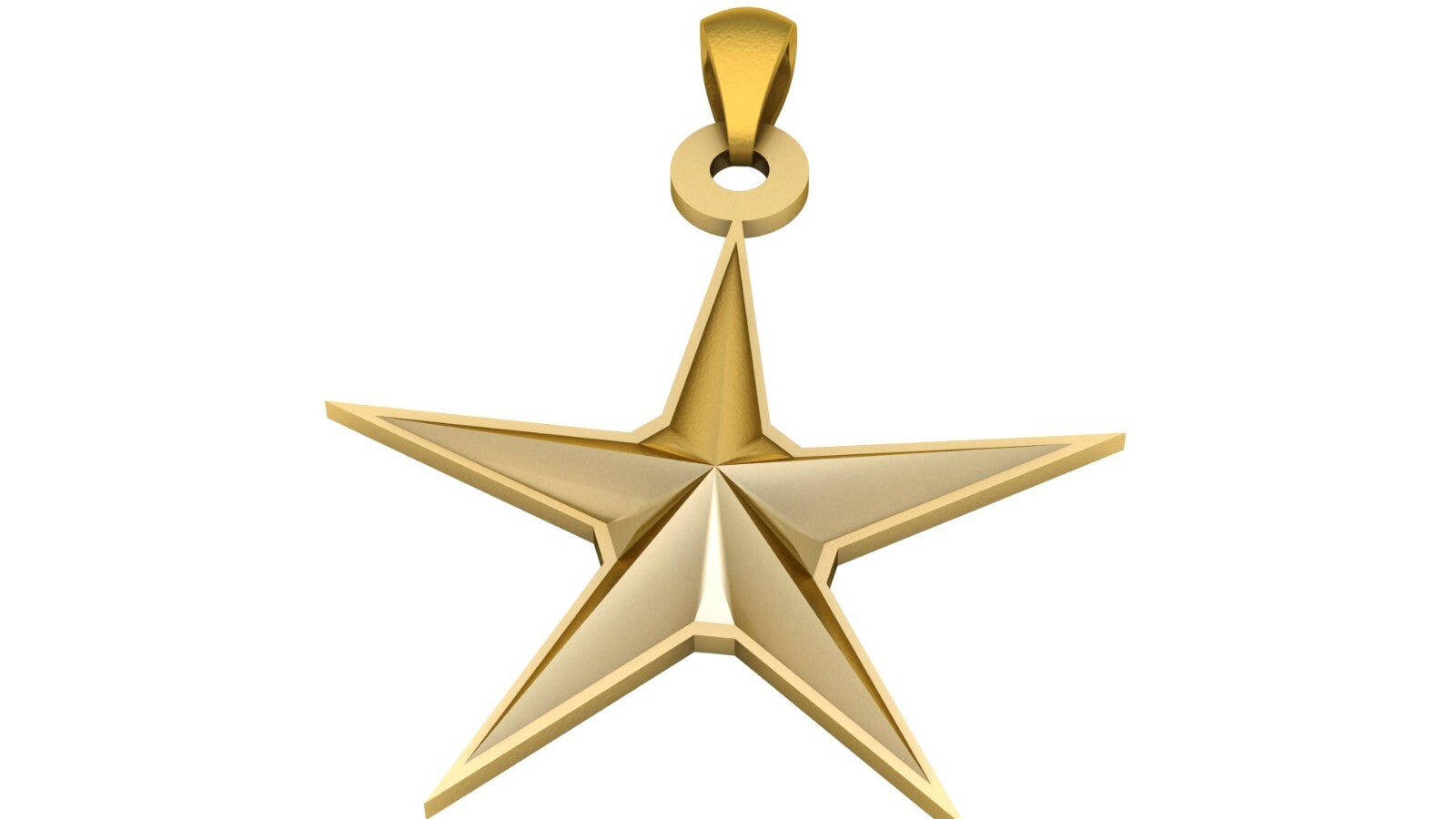 Simple Star Pendant Brass Men Women Fashion Jewelry Gift Star of David Necklace