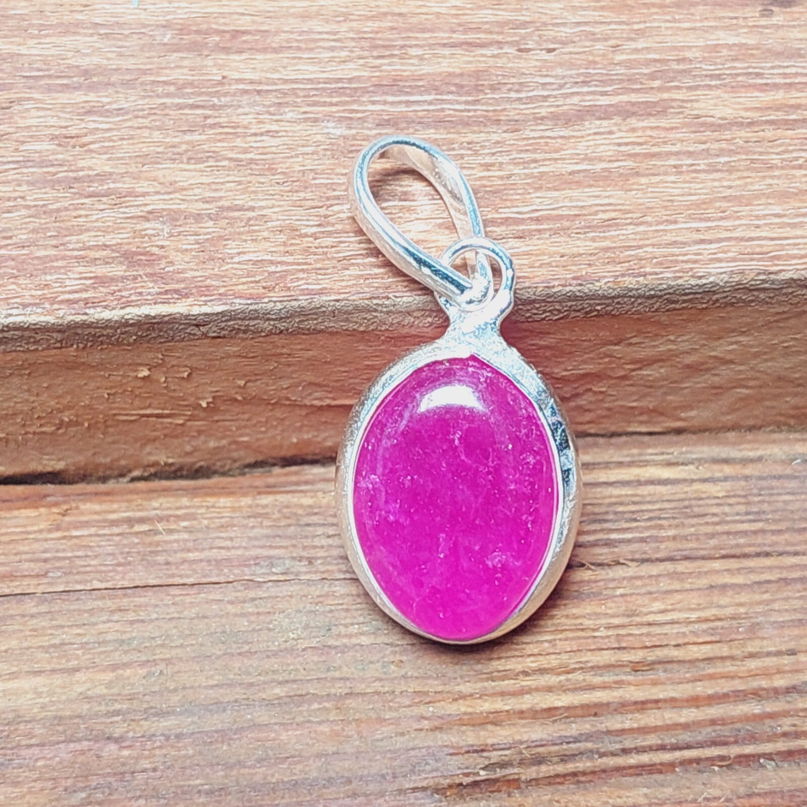 925 Sterling Silver Ovel Natural Pink Agate Pendant Necklace,Gift For Mom
