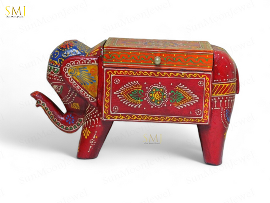 Elephant Gift Box Showpiece Elephant Animal for Home Decor & Rajasthani Decor