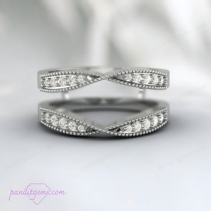 Classic Round Diamond Enhancer Wedding Ring