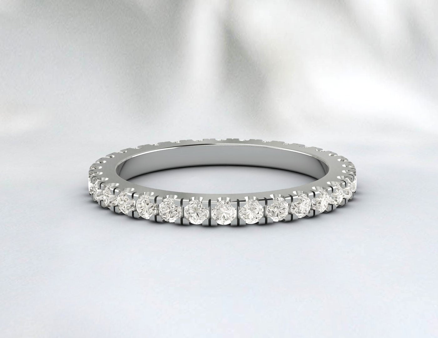 Moissanite Full Eternity Wedding Band Anniversary Band Matching Band