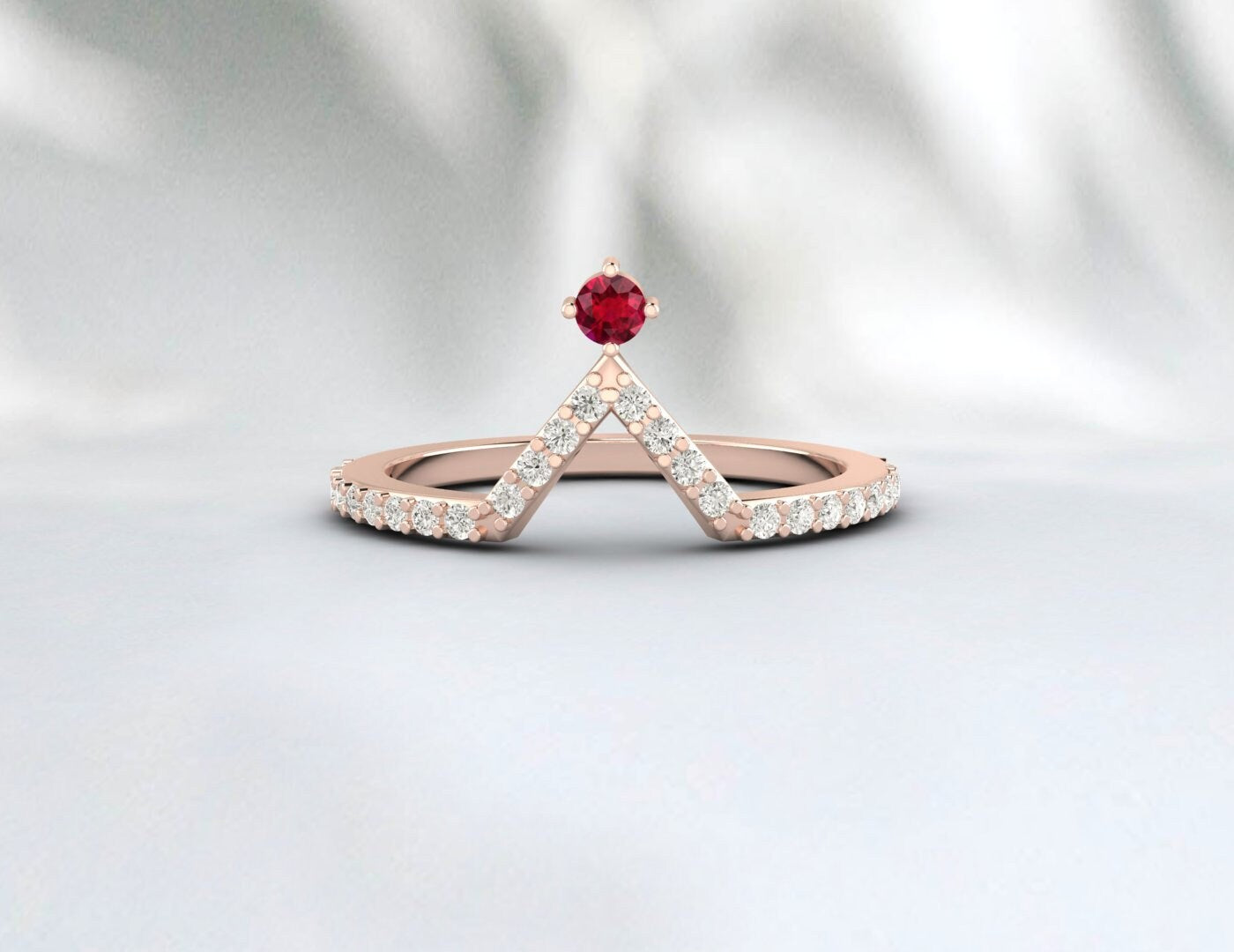 Ensemble de mariage Vintage poire rubis, bague de fiançailles rubis juillet, pierre de naissance