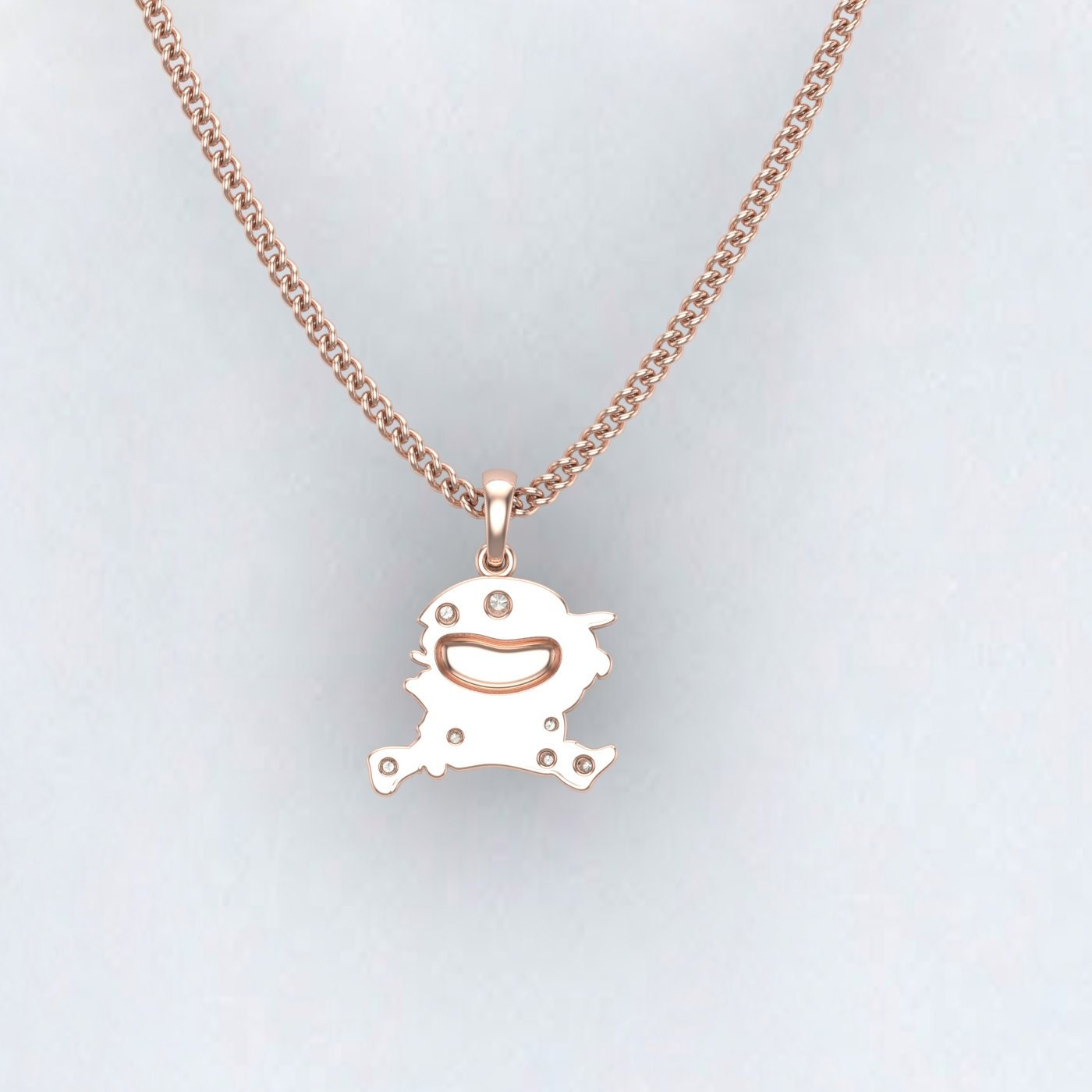 Baby Boy Pendant Rose Gold Kids Charm Necklace Disney World Jewelry