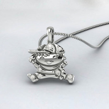 Baby Boy Pendant Rose Gold Kids Charm Necklace Disney World Jewelry