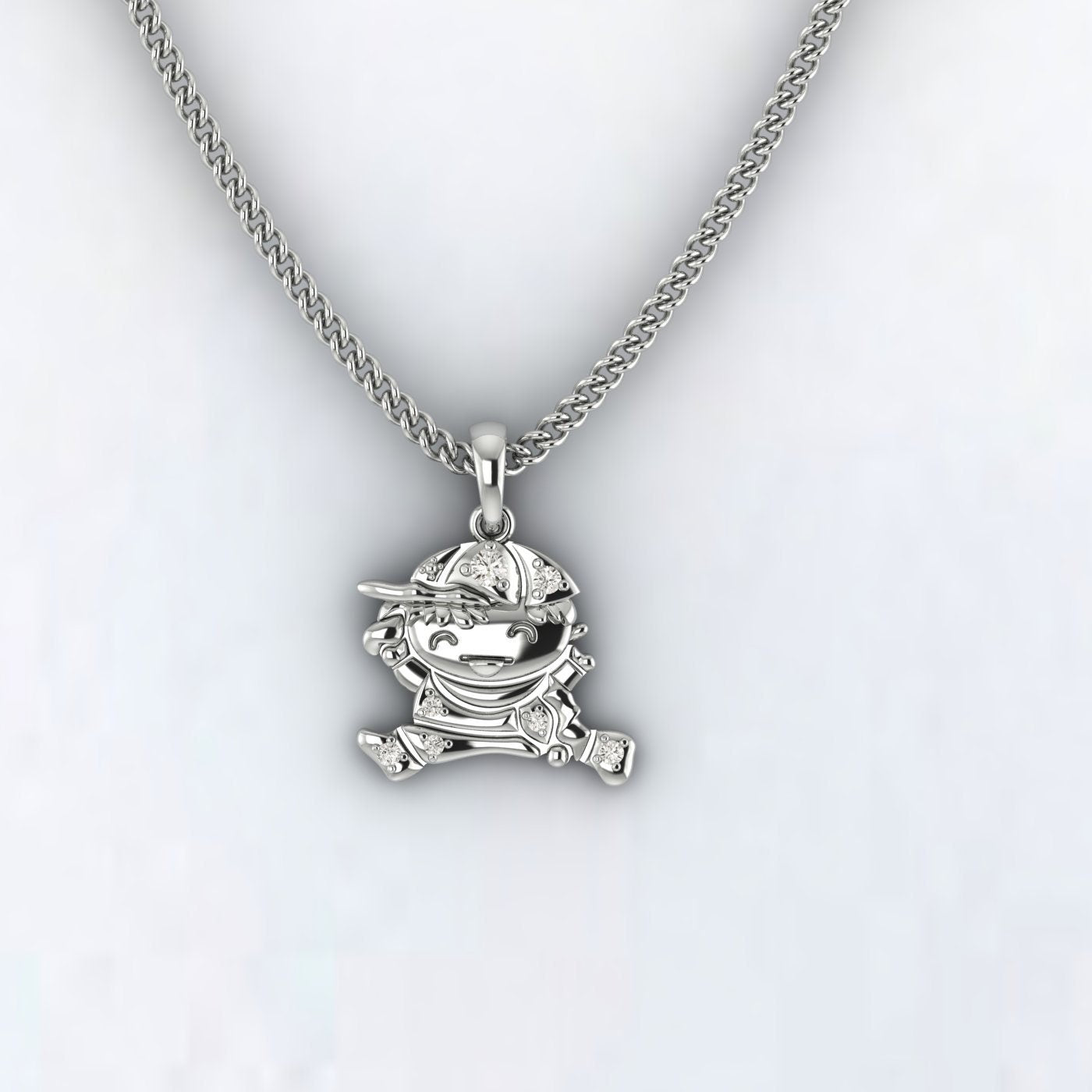 Pendentif bébé garçon en or rose, collier à breloques pour enfants, bijoux Disney World