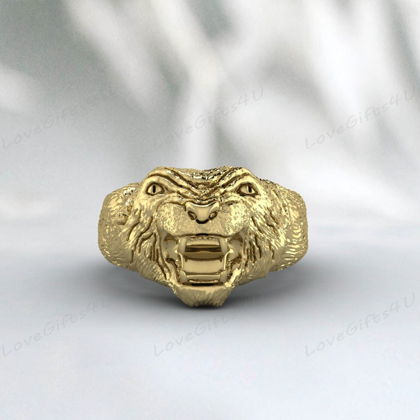 Lion Ring Handmade Silver Lion Ring Lion Animal Ring Men Ring For Men