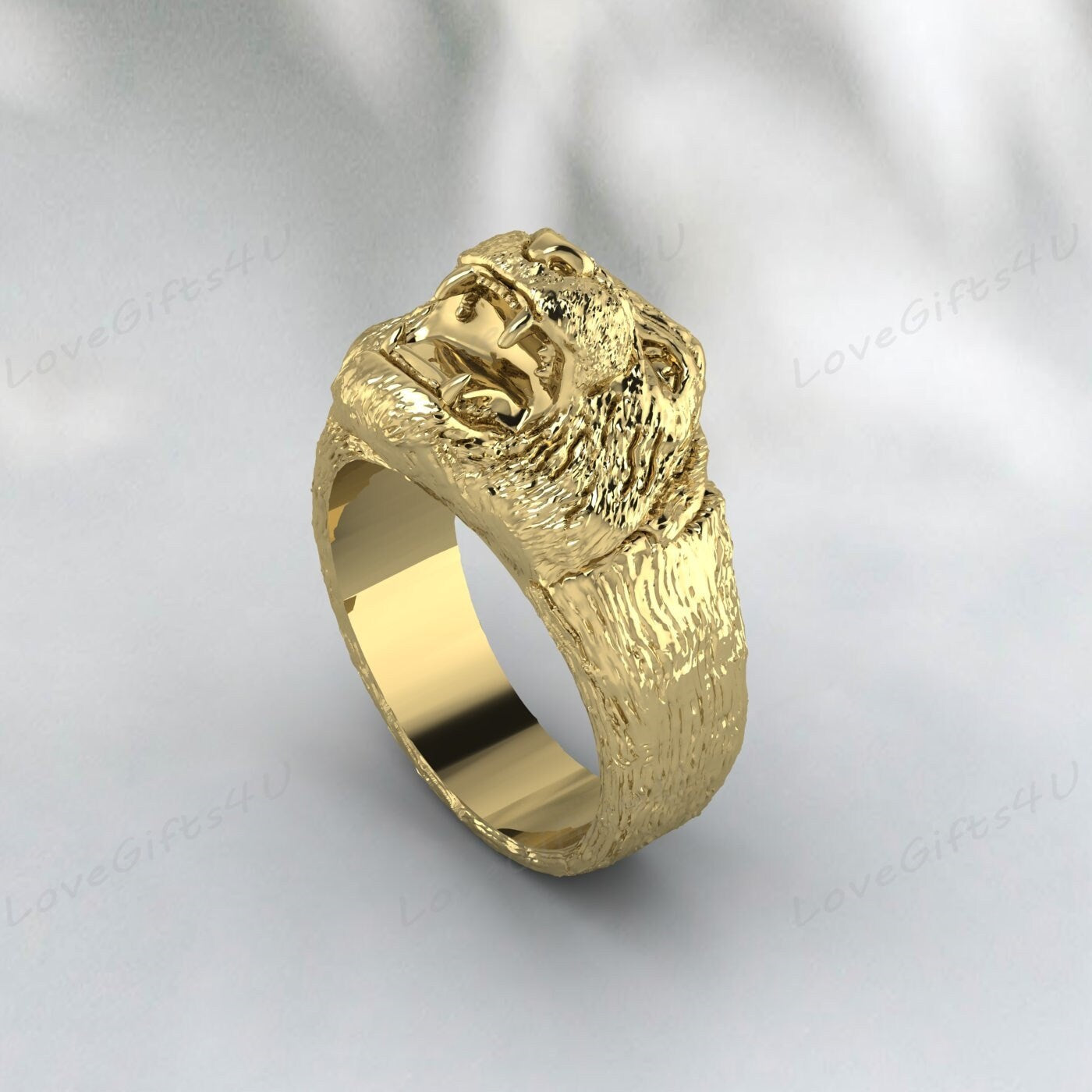 Lion Ring Handmade Silver Lion Ring Lion Animal Ring Men Ring For Men