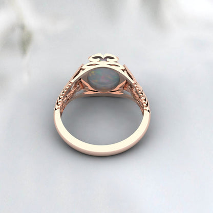 Fire Opal Men Ring 925 Sterling Silver Opal Men Ring Wedding Men Gift