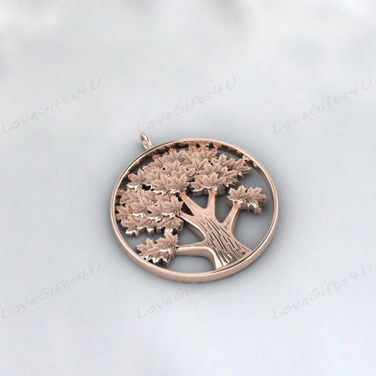 Collier arbre de vie, collier arbre généalogique de vie, collier arbre de vie en argent, pendentif arbre en argent sterling, bijoux arbre de vie