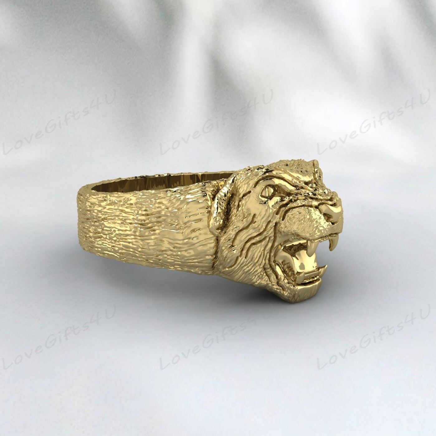 Bague Lion Bague Lion Argent Fait Main Bague Animal Lion Bague Homme Pour Hommes