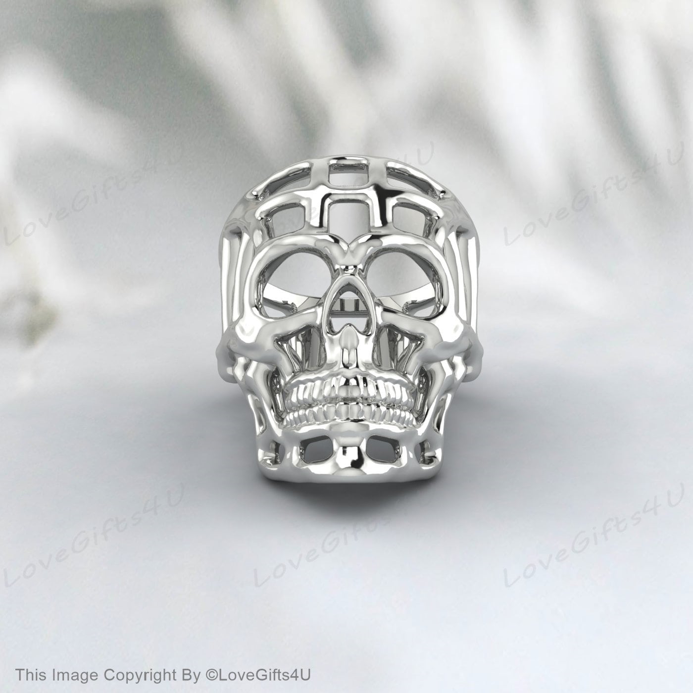 Bague tête de mort en argent pour hommes, bague de Style gothique, bague de motard pour hommes