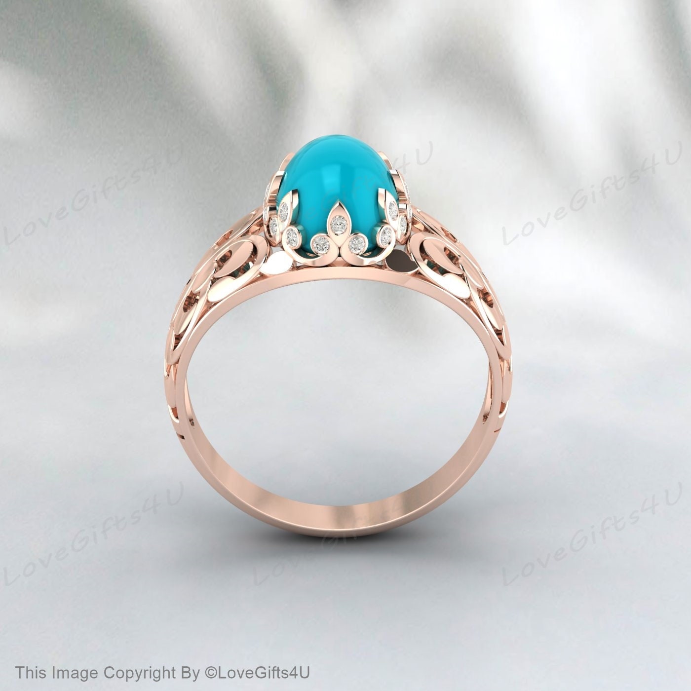 Bague Turquoise en argent faite à la main pour hommes, bague gravée, cadeau d'anniversaire