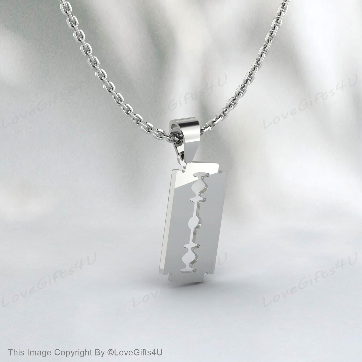 Collier de lame de rasoir, collier de rasoir, collier de lame, cadeaux pour petit ami, collier pour hommes, pendentif de rasoir unisexe, bijoux faits à la main, streetwear