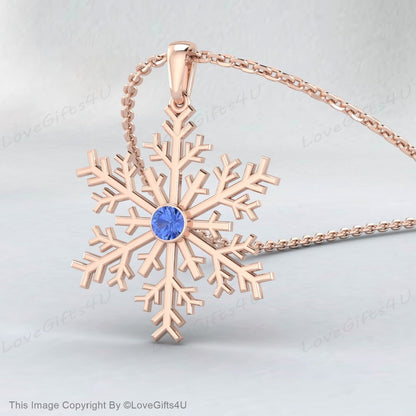 Silver Snowflake Necklace, Silver Christmas Gift, Winter Necklace, Snowy Day Gift, Sparkly Elegant Necklace, Snowflake Pendant, Winter Theme