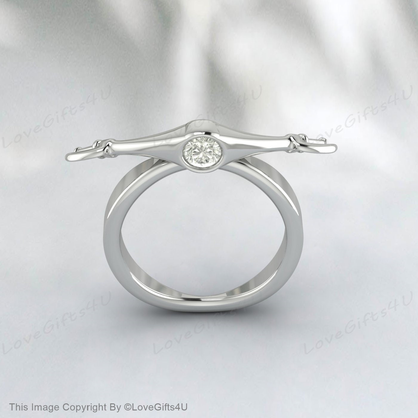 Paul Michael Design Scooter Ring Diamond Silver Bike Head Jewellery