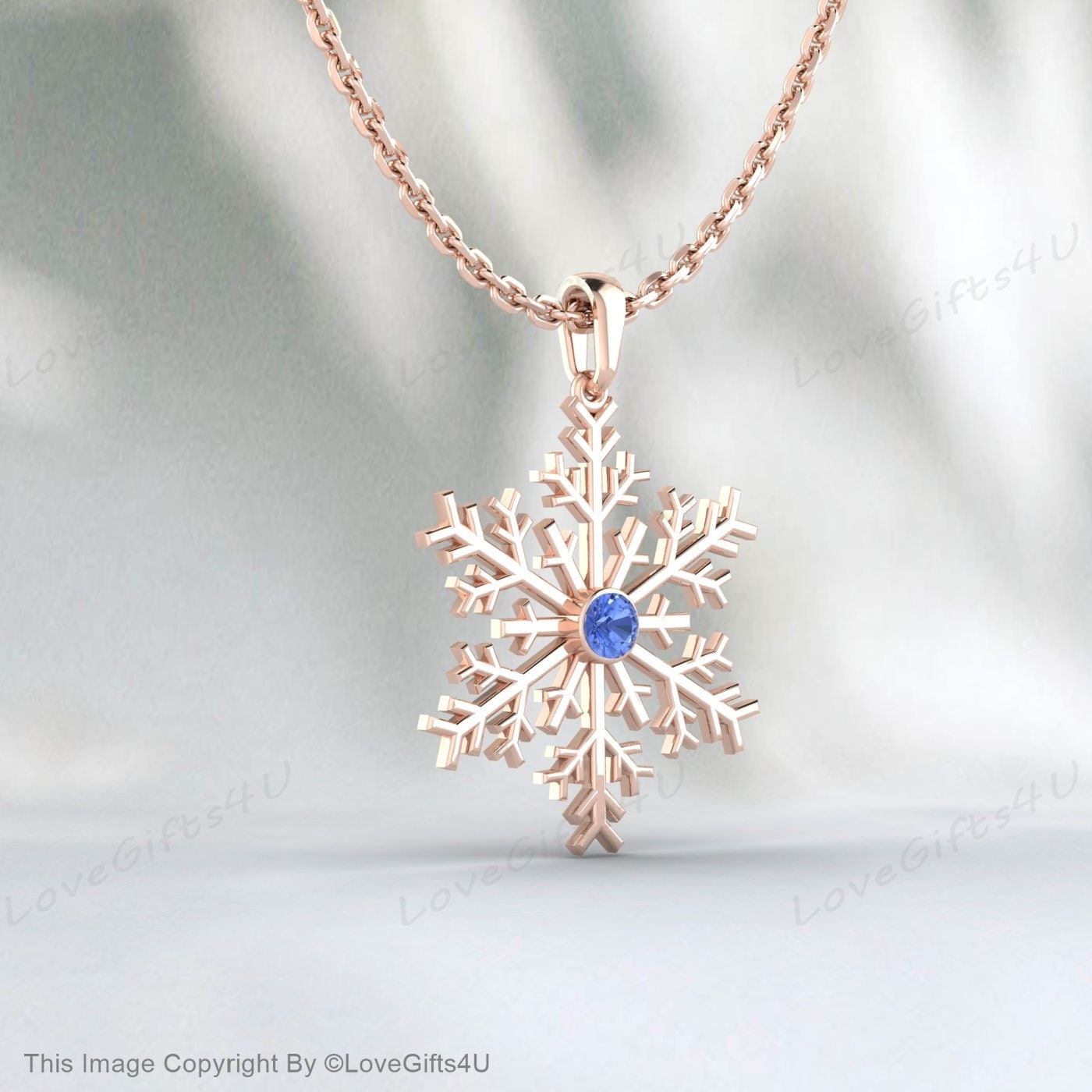 Collier de flocon de neige en argent, cadeau de Noël en argent, collier d’hiver, cadeau de jour enneigé, collier élégant scintillant, pendentif flocon de neige, thème d’hiver