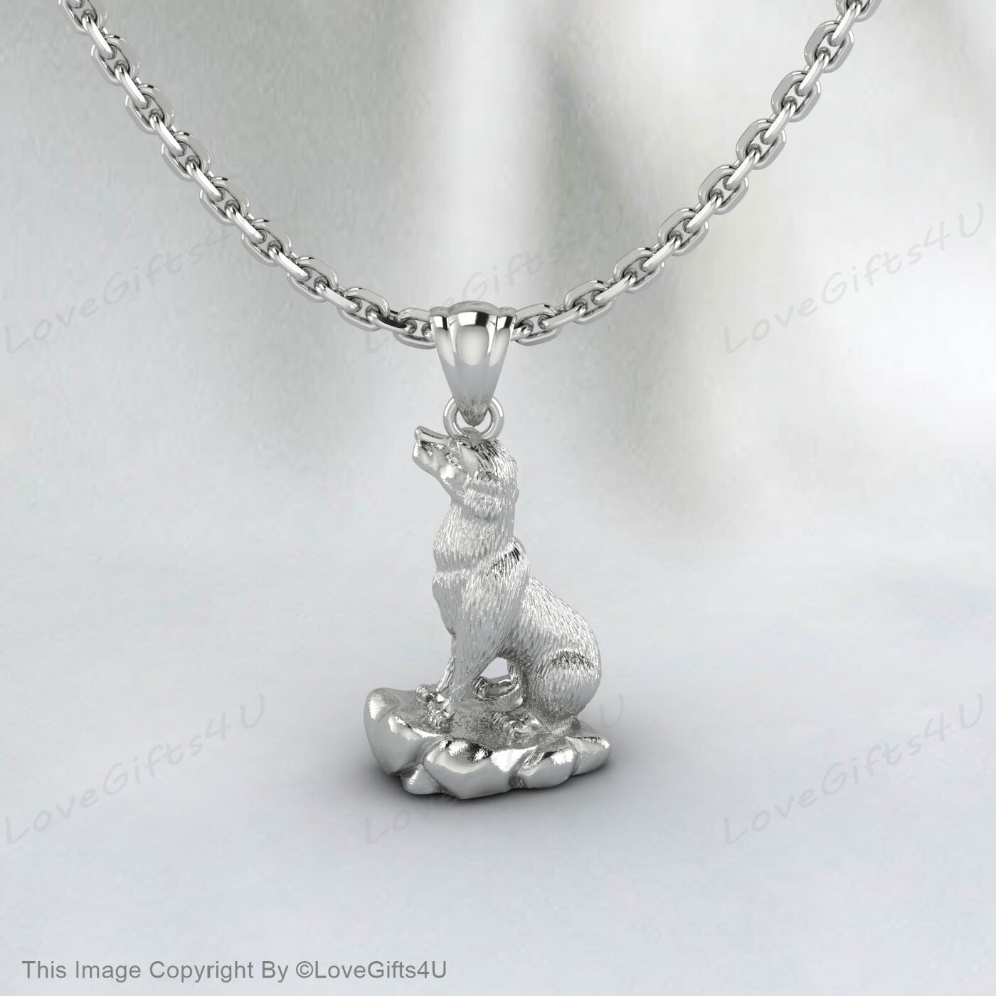 Collier Labrador - Pendentif gravure - Bijoux en argent sterling - Charme rempli d’or et d’or rose - Chien de compagnie poli à la main personnalisé