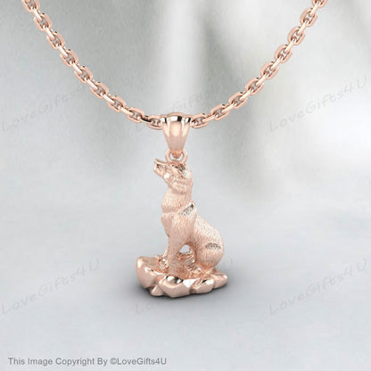 Collier Labrador - Pendentif gravure - Bijoux en argent sterling - Charme rempli d’or et d’or rose - Chien de compagnie poli à la main personnalisé