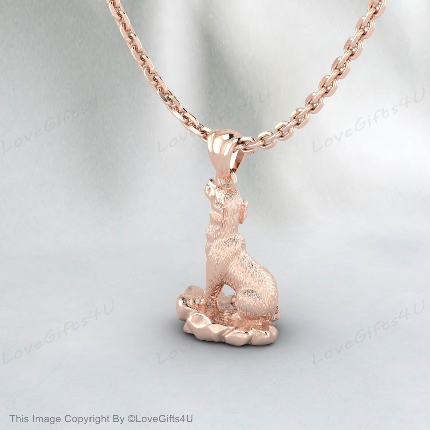 Labrador Necklace - Engraving Pendant - Sterling Silver Jewelry - Gold & Rose Gold Filled Charm - Personalized Hand Buffed Pet Dog