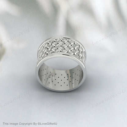 Texture Wedding Band Victorian Ring Women Band Engravings Disign Ring