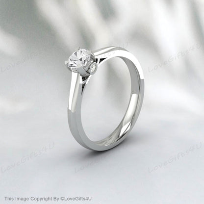 Moissanite Engagement Ring Bridal Promise Ring Anniversary Ring