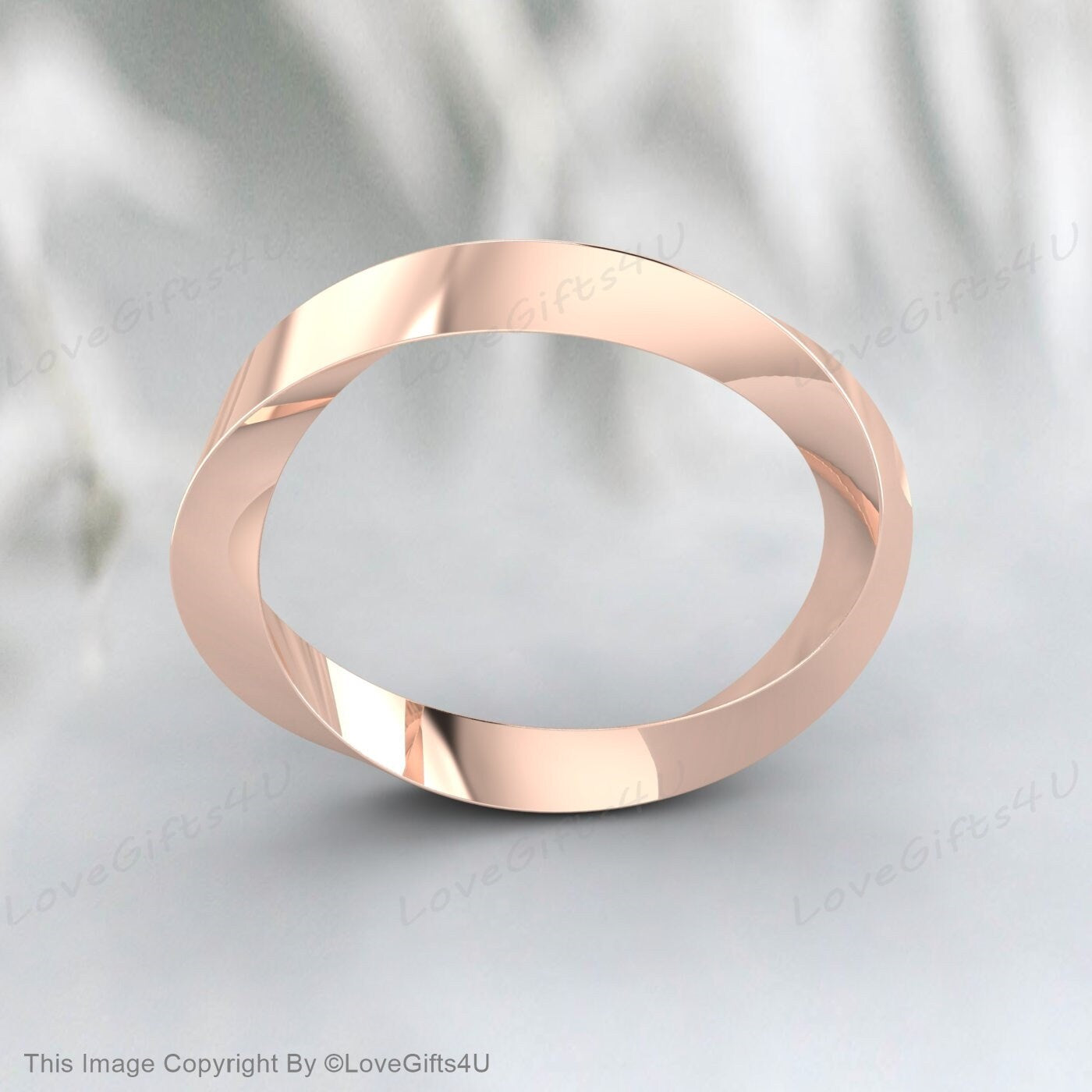 Classic Twisted Plain Stacking Ring Twisted Rope Wedding Band