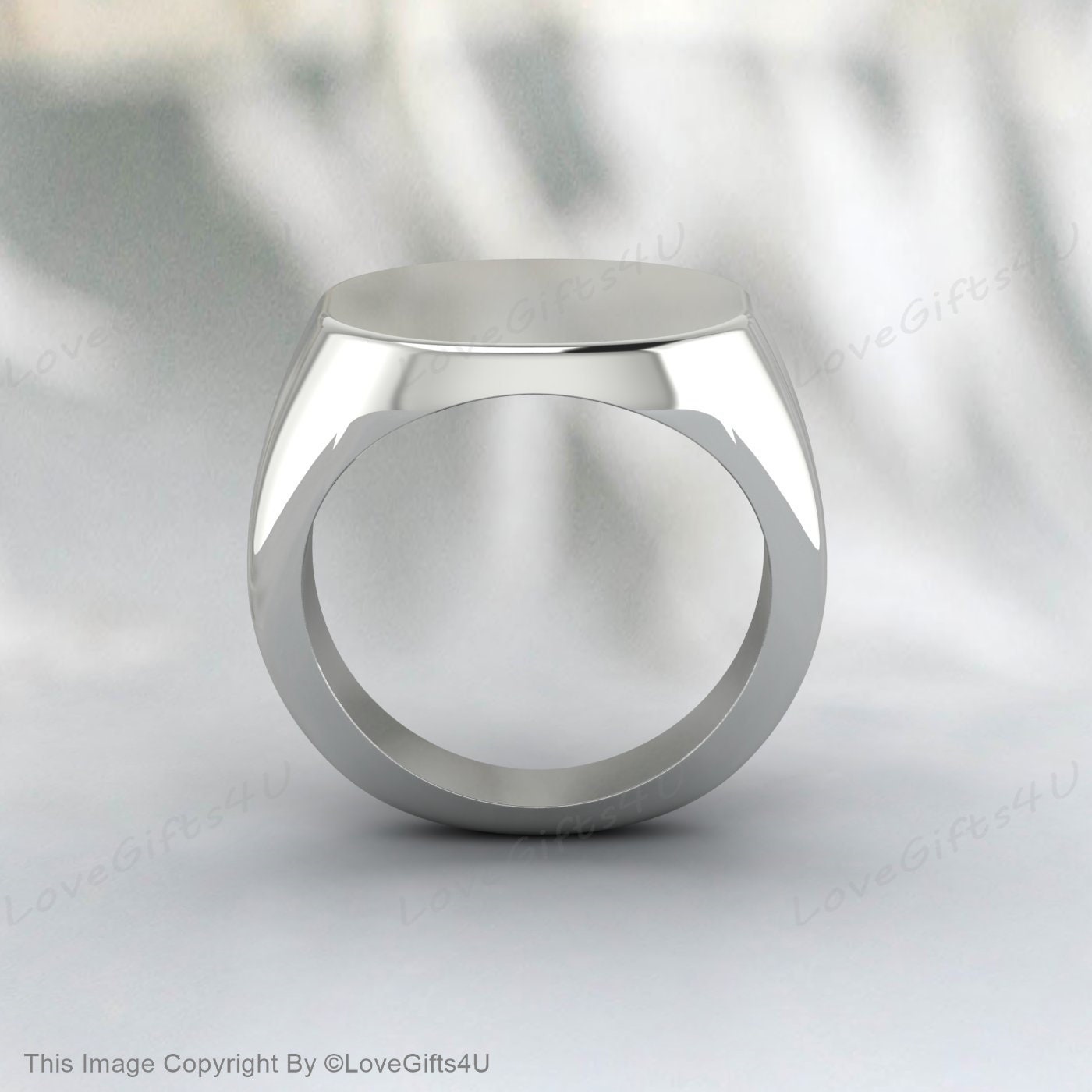 Cloud Pinky Signet Ring, Engraving, Sterling Silver, Côté Caché, Signet ring Mens, Womens, Pinky ring, Square ring, Unique ring, Custom Ring