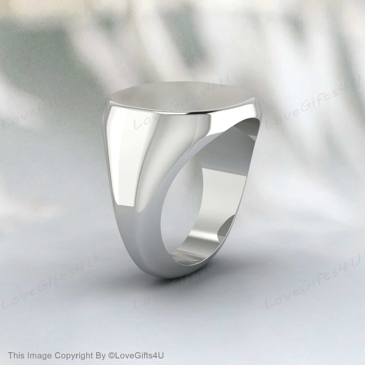 Cloud Pinky Signet Ring, Engraving, Sterling Silver, Côté Caché, Signet ring Mens, Womens, Pinky ring, Square ring, Unique ring, Custom Ring